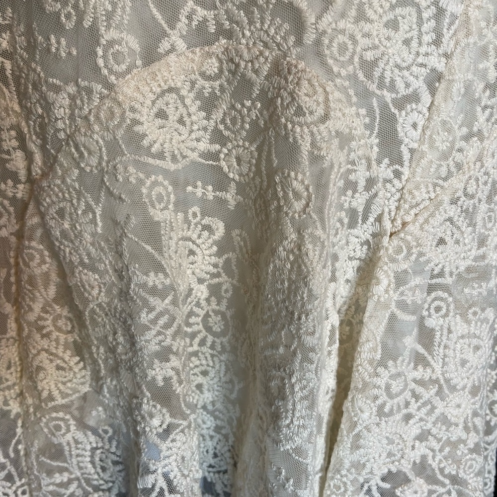 Ralph Lauren Lauren Cream Lace Skirt - Picture 6 of 10